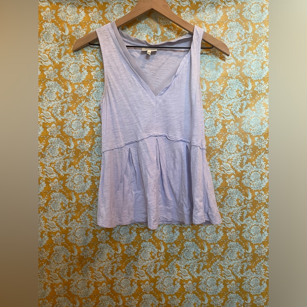 Anthropologie Deletta Lilac V Neck Tank Top